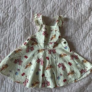 Classic prep cream pinafore circus dress